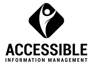 Accessible Information Management (AIM) logo