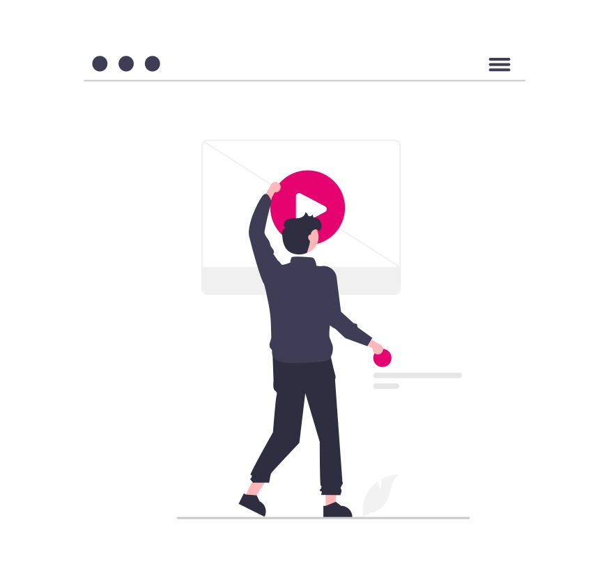 Person using YouTube Media Player